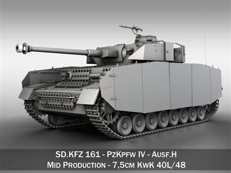 Sd Kfz Pzkpfw Iv Panzer Ausf H D Model