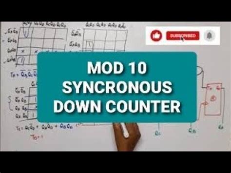 U L Design Mod Synchronous Down Counter Using T Flip Flop Mod