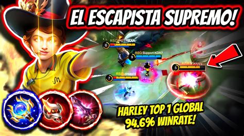 EL MAGO JUNGLA MAS FUERTE DE MOBILE LEGENDS HARLEY TOP 1 GLOBAL 94 6