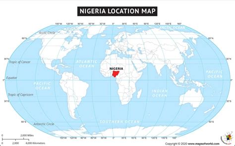 Nigeria Location On World Map Camilagripp