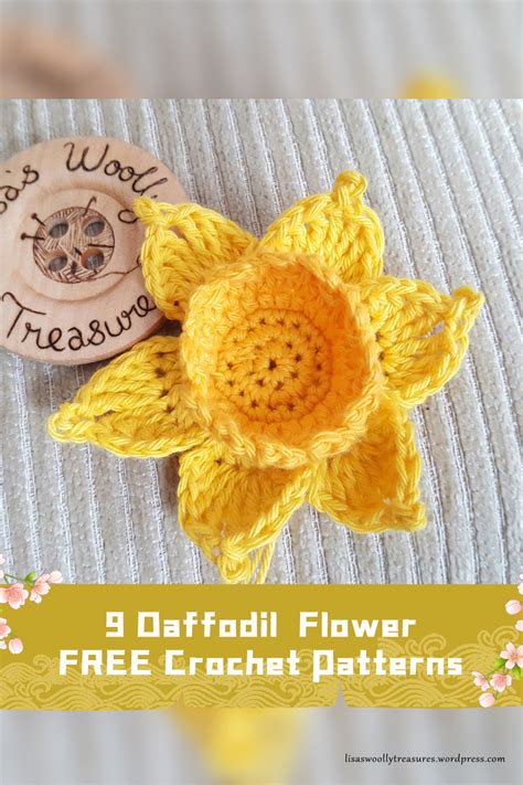 Daffodil Flower Crochet Patterns Free Igoodideas