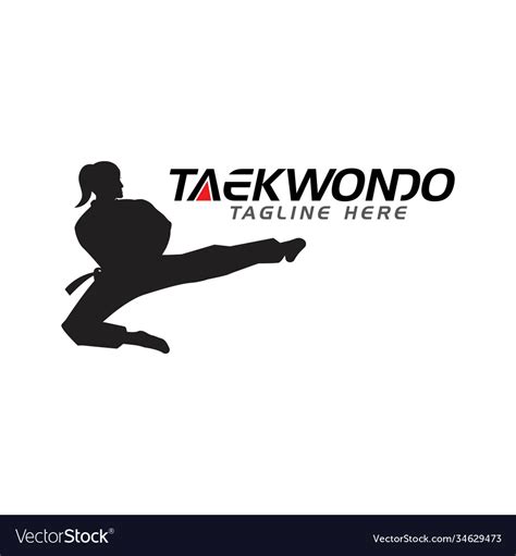 Taekwondo Icon Design Royalty Free Vector Image