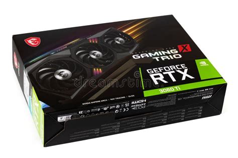 Ukraine Dnipro February 23 2023 Msi Geforce Rtx 3060 Ti Gaming X