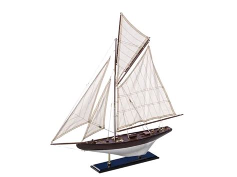 Mod Le De Navire Maquette De Voilier Yacht Voiles Bois Eur