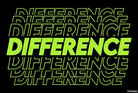difference modern stroke text effect generator