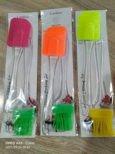 Size Inches Silicone Oil Brush And Spatula Set Piece At Rs