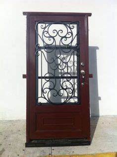 Puerta Principal De Forja Acabado Madera Wrought Iron Doors Front