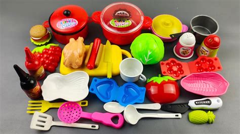 Unboxing Miniature Plastic Full Kitchen Set Collection Toy Cooking