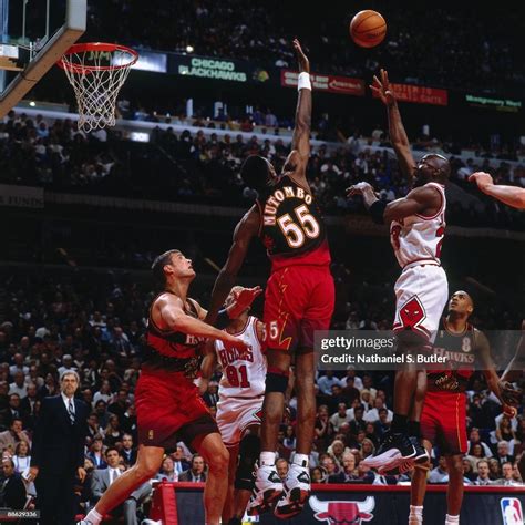 Michael Jordan Dunking On Mutombo