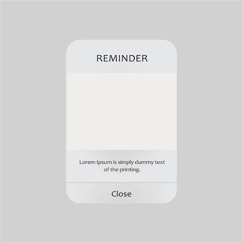 Premium Vector | Reminder template printable