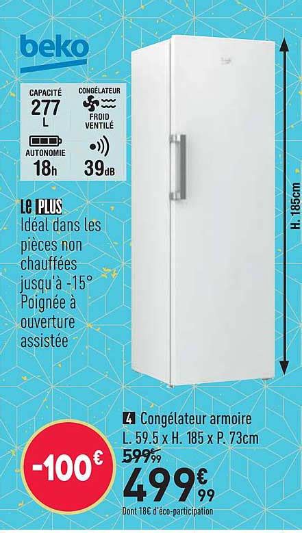 Promo Congélateur Armoire Beko chez Conforama iCatalogue fr