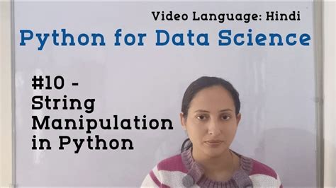 10 String Manipulation In Python Python Tutorial In Hindi Python