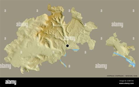 Forma De Schaffhausen Cant N De Suiza Con Su Capital Aislada Sobre Un