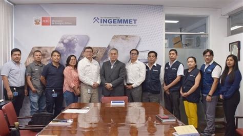 Ingemmet Se Re Ne Con La Autoridad Nacional Del Agua Para Reforzar