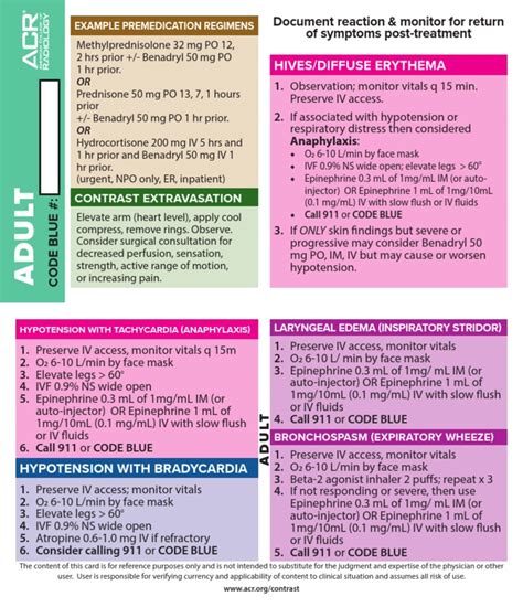 Contrast Reaction Card Adult Pdf Epidemiology Rtt