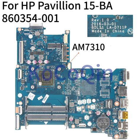 Kocoqin Laptop Motherboard For Hp Pavillion G Ba Mainboard