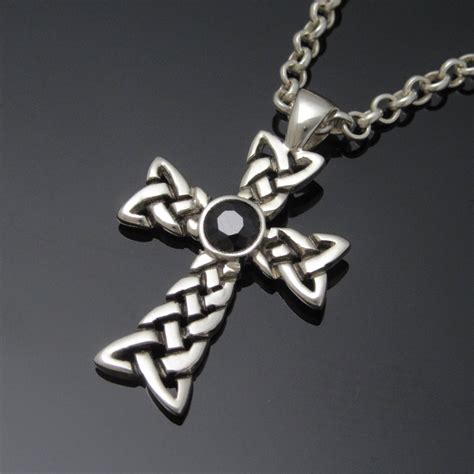 Sterling Silver Celtic Knot Cross Celtic Knotwork Cross Etsy