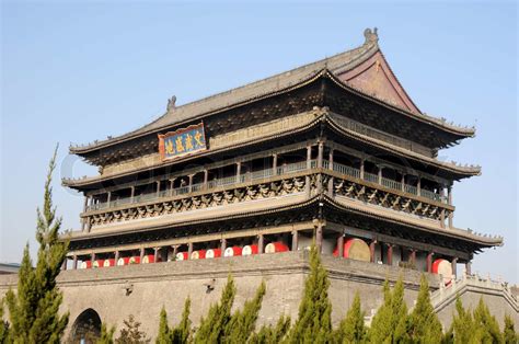 Drum Tower In Xian China Stock Image Colourbox