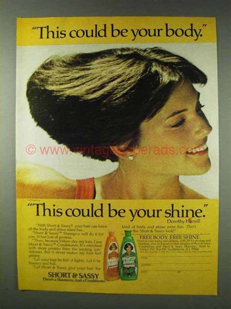 Di0108 1978 Clairol Shampoo Ad Dorothy Hamill Your Body Clairol