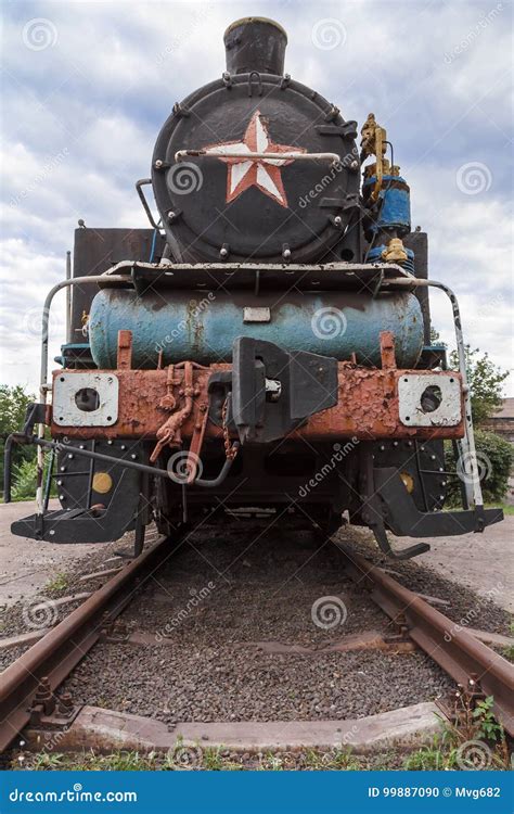 Old Rusty Steam Locomotive Stock Photo Image Of Machine 99887090