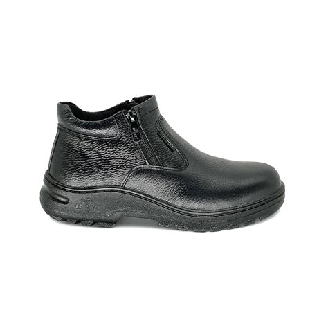 Classic Series Mid Cut Zip On Safety Shoes Bh0993 Black Safe