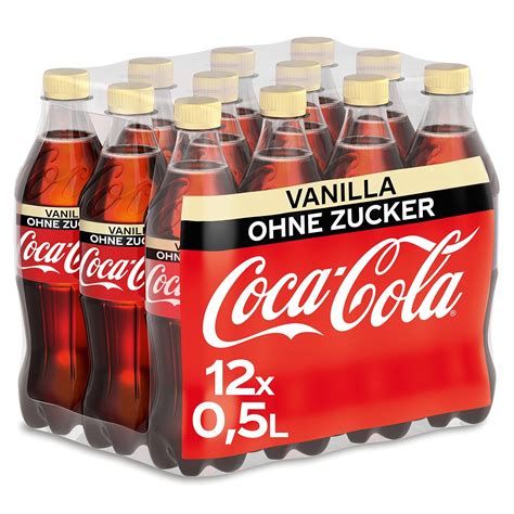 Coca Cola Zero Sugar Vanilla Prickelndes koffeinhaltiges Getränk ohne