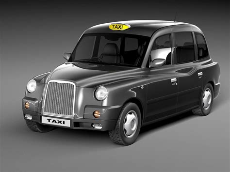 London Taxi Sedan Cab 3ds