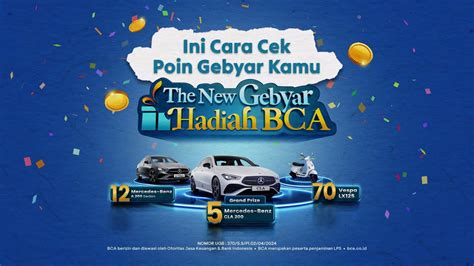 Tutorial Cara Cek Poin Kamu Di Gebyar Hadiah Bca Youtube