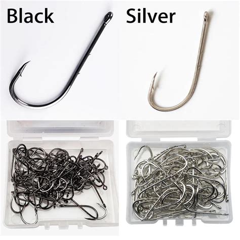 Pcs Baitholder Bait Hook High Carbon Steel Silver Long Shank Fishing