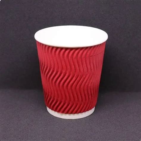 Paper Plain Red Disposable Cup For Event And Party Supplies Capacity