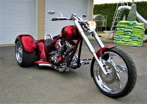 A Lovely Example of a Custom Chopper Trike...Pity about the Stack of ...