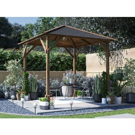 Dunster House Wooden Gazebo Utopia M X M Heavy Duty Garden