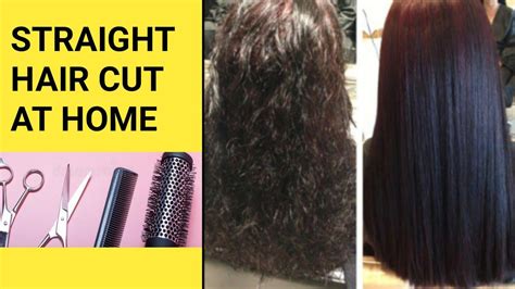 Easy Straight Hair Cut How To Cut Hair Straight Straight Cut For Long