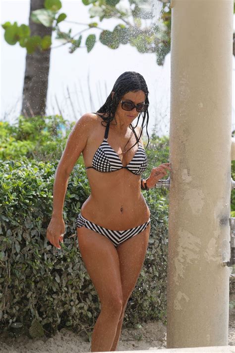 Claudia Romani In Bikini Taking A Shower In Miami Hawtcelebs