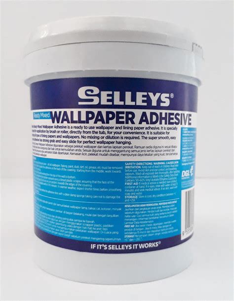 Selleys Ready Mix Wallpaper Adhesive Glue 1 Litre For Wallpaper Glue