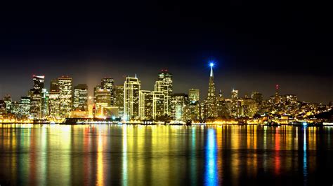 Night light of San Francisco wallpaper - backiee