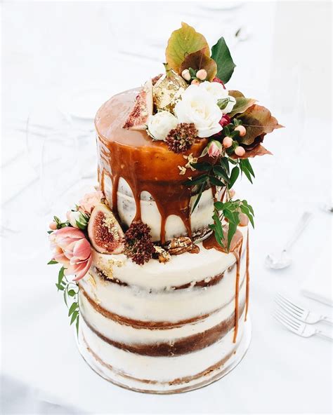 T O M E On Instagram Two Tiered Naked Layer Cake Top Tier