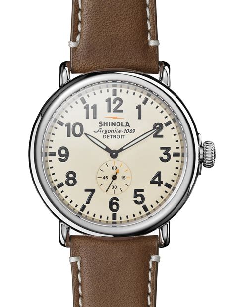 Shinola Runwell Runwell 47mm Cream Dial Feldmar Watch Co