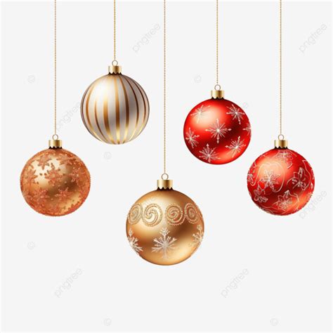 Hanging Shiny Christmas Decoration Element Png Ball Hanging