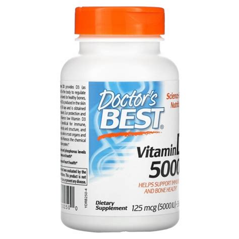 Doctors Best D Vitamin 5000 IU 125 Mcg VIVIBENE