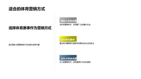 体育营销赢在起跑线 Ppt模板下载