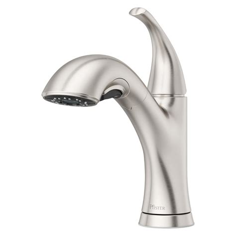 Pfister Wray Single Handle Pull Out Sprayer Kitchen Faucet In Spot Defense Stainless Steel F 534