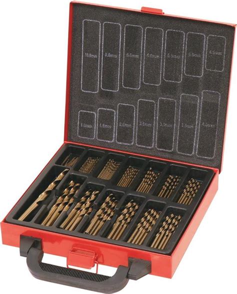 Valise 120 forets métaux HSS COBALT taillés meulés Drakkar Tools 23290