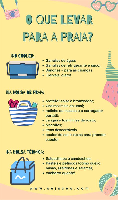 O Que Levar Para A Praia Fazer As Malas De Viagem Dicas Para Fazer