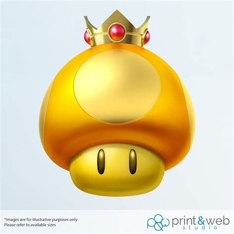 Golden Mushroom Mario Kart 8 Wall Sticker Decal Bedroom Vinyl - Etsy