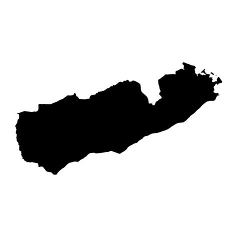 Mtwara Region Map Administrative Division Of Tanzania Vector