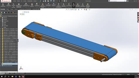 Dise O De Banda Transportadora En Solidworks Youtube