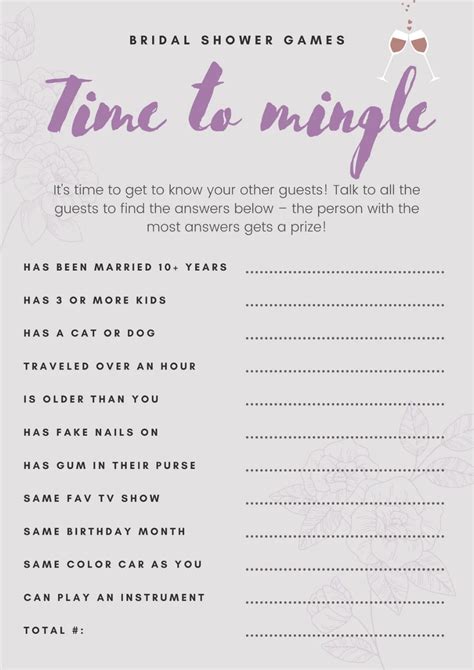 Easy And Super Fun Bridal Shower Games Free Printables Artofit