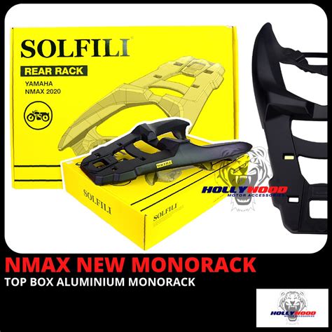 YAMAHA NMAX V2 MONORACK SOLFILI HEAVY DUTY TOP BOX ALUMINIUM RACK