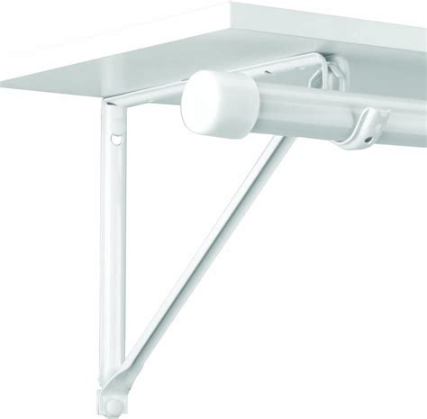 Closet Pro Rp B Light Duty In Shelf And Rod Bracket White